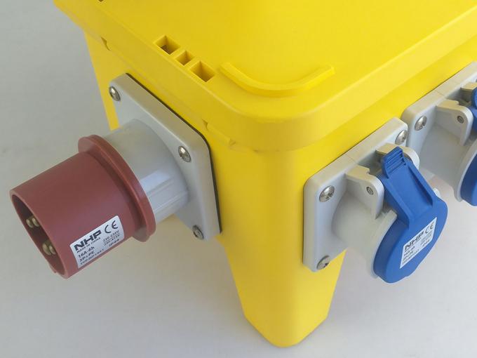 64A 250 Volts Temporary Power Distribution Box High Strength Material