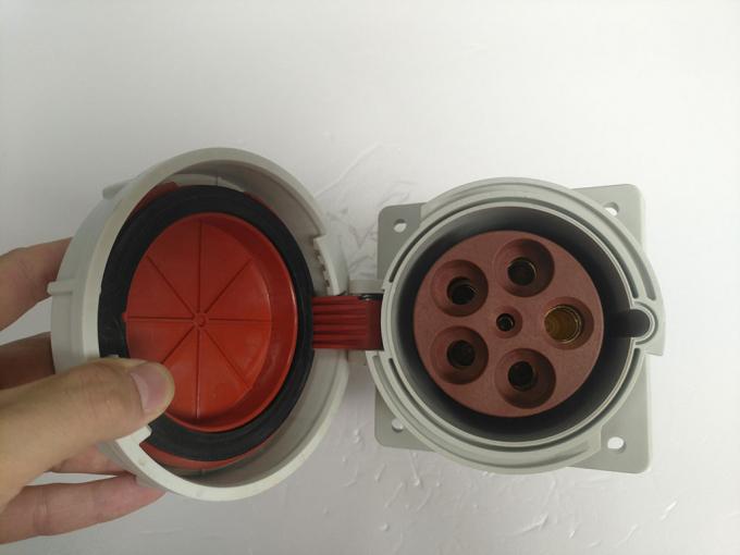 5P Industrial Plug Sockets 125A High Current High Strength PA Housing