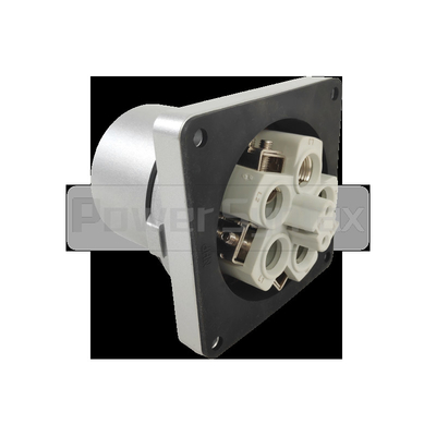 PowerSyntax Panel Mounted Appliance Inlet Plug Part 4P 200A IP67 380V High Current No. 75261