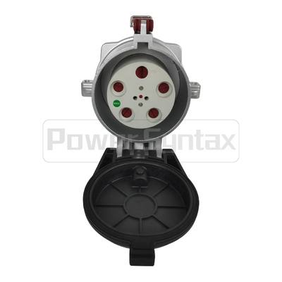 PowerSyntax High Current Industrial Socket 5P 250A IP67 380V Heavy Duty No. 75131