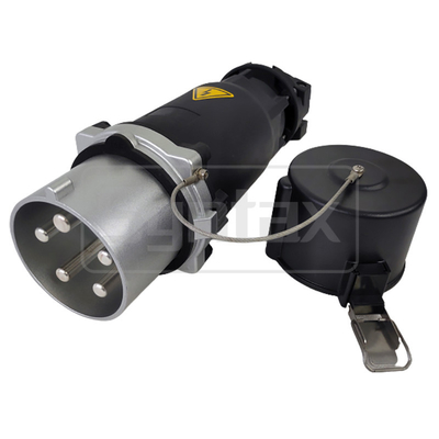 Industrial High Current Plugs And Sockets PowerSyntax 4P 160A IP67 380V Heavy Duty No. 75201X