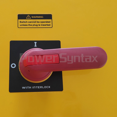 Receptacle Switched And Mechanical Interlocked Box Heavy Duty 5P 200A IP67 High Current Wall Mounted 75236