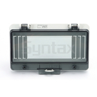 IP67 Watertight Hinged Windows 8 Modules With Lockable Transparent Cover 160*101*28mm