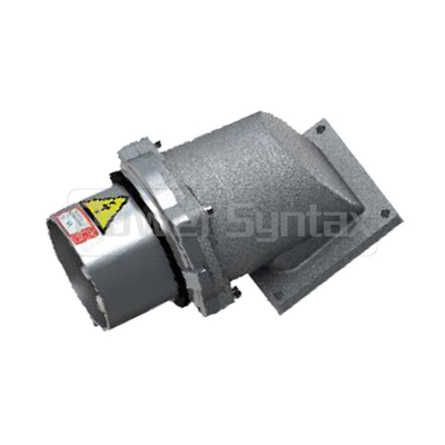 PowerSyntax 5P 200A IP67 400V Heavy Duty High Current Wall Mounting Angled Industrial Plug Big AMP Part No. 75316