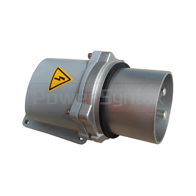 PowerSyntax 5P 200A IP67 400V Heavy Duty High Current Wall Mounting Angled Industrial Plug Big AMP Part No. 75316