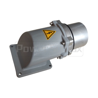 PowerSyntax 5P 200A IP67 400V Heavy Duty High Current Wall Mounting Angled Industrial Plug Big AMP Part No. 75316