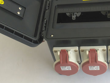 Rainproof 12 Ways Temporary Power Distribution Box 30 * 28.7 * 23CM Size