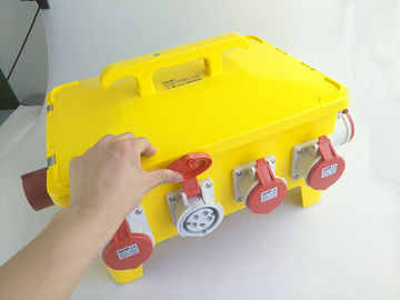 IP66 36 Ways Portable Distribution Box Yellow Load Master Overcurrent Protection