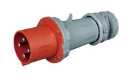 IP44 Weather Protected Industrial Power Plug , Screwless Waterproof Plug Connectors