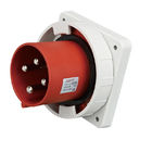 Panel Mount Waterproof Plug Socket 400 Volts Rated Voltage 50 - 60 Hz