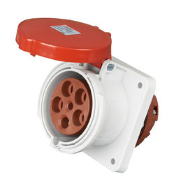 Plastic PA Industrial 3 Phase Plug And Socket Screwless Type UV Resistant