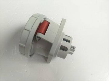 Red Cover Industrial Plug Sockets 32Amp Rated Current Nylon Material