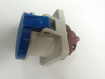 Flush Mounted Industrial Plug Sockets IP44 Rain Resistance Material