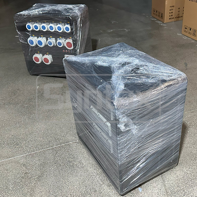 Syntax MD3 Three Phase 63A Sports Event Distro Box HDPE IP67 With RCBO For Qatar Swimming Match 630x430x680mm