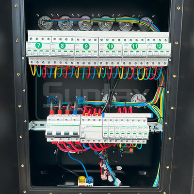 Syntax MD4 Three Phase 125A Waterproof Power Distro Box With Schneider Breakers For Stage Power Distribution 63x43x90cm