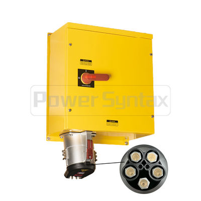 PowerSyntax 5P 630 Amp 400V IP67 Heavy Duty High Current Interlocked & Switched Wall Mounted Receptacle DUO Part No. 75148