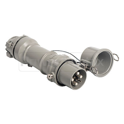 PowerSyntax Shore Power High Current Industrial Male Plug Straight Type 4P 250A 400V IP67 Part No. MB250A-AP-S