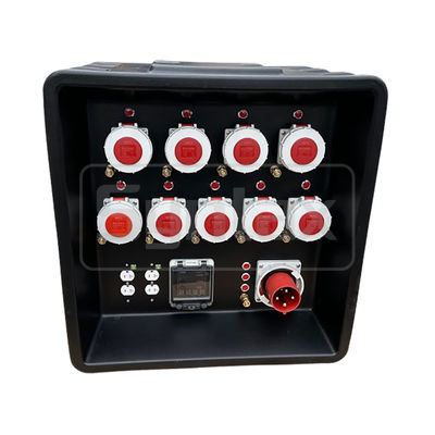 Syntax MD3 4P 63A Three Phase Portable Distribution Boards HDPE IP67 With Breakers for Event Power 630x430x680mm