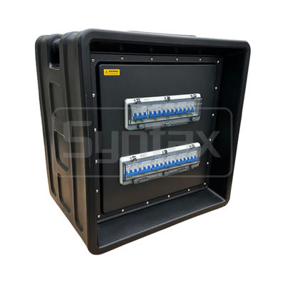 Syntax MD3 4P 63A Three Phase Portable Distribution Boards HDPE IP67 With Breakers for Event Power 630x430x680mm