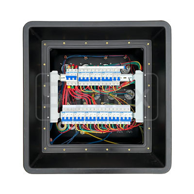 Syntax MD3 4P 63A Three Phase Portable Distribution Boards HDPE IP67 With Breakers for Event Power 630x430x680mm