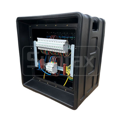 Syntax MD3 5P 63A Three Phase Portable Distribution Boards HDPE IP67 With Breakers for Event Power 630x430x680mm