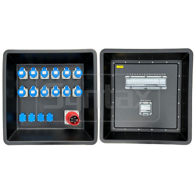 Syntax MD3 5P 63A Three Phase Portable Distribution Boards HDPE IP67 With Breakers for Event Power 630x430x680mm