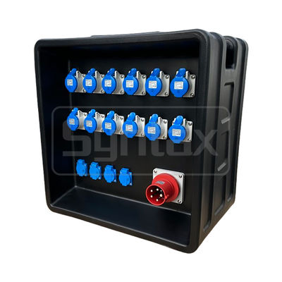 Syntax MD3 5P 63A Three Phase Portable Distribution Boards HDPE IP67 With Breakers for Event Power 630x430x680mm