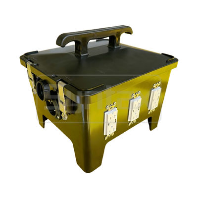 Syntax MP24 Waterproof Portable Power Distribution Unit 50A Single Phase 2-Pole 4 Wire UL/ETL Listed Receptacles