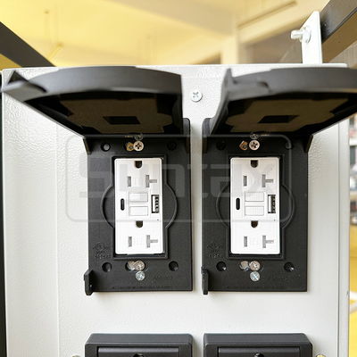 Syntax 200AMP Metal Enclosure Power Distribution Electrical Panel with 21pcs GFCI  20A Duplex