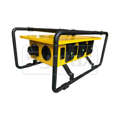 Syntax 50A Temporary Power Distribution Box 6-Straight Blade Outdoor Rated GFCI 20A UL listed