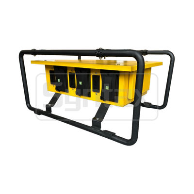 Syntax 50A Temporary Power Distribution Box 6-Straight Blade Outdoor Rated GFCI 20A UL listed