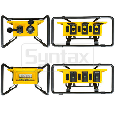 Syntax 50A Temporary Power Distribution Box 6-Straight Blade Outdoor Rated GFCI 20A UL listed