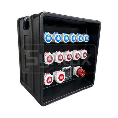 Syntax MD3 5P 32A 400V 3PH Power Distribution Boards HDPE IP67 With Schneider Breakers for Event Power 630x430x680mm