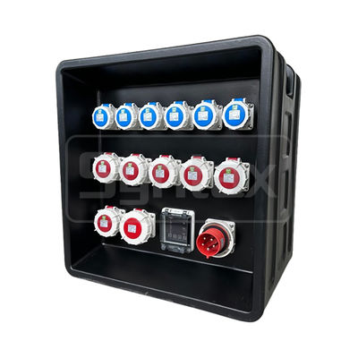 Syntax MD3 5P 32A 400V 3PH Power Distribution Boards HDPE IP67 With Schneider Breakers for Event Power 630x430x680mm