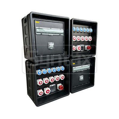 Syntax MD3 5P 32A 400V 3PH Power Distribution Boards HDPE IP67 With Schneider Breakers for Event Power 630x430x680mm
