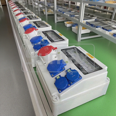 Syntax CX2 Wall Mounted Distribution Box 32AMP Three Phase Four Wire With Schneider's RCBOs 280*280*155mm