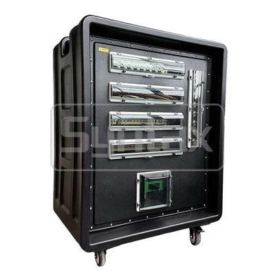Syntax MD5 Three Phase 500AMP IP67 Waterproof HDPE Power Distribution Box With Schneider Breakers And PowerSyntax Industrial Plugs and Sockets 880x560x1080mm