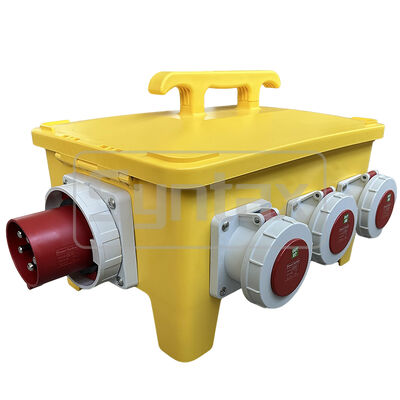Syntax MP36 Portable Power Distribution Boxes IP67 Waterproof 125A/5P Inlet Three Phase Electric Power Distro 47.8*34*33CM