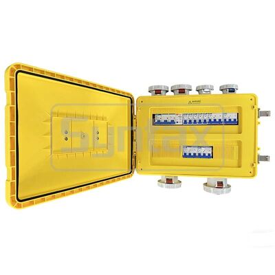 Syntax MP36 Portable Power Distribution Boxes IP67 Waterproof 125A/5P Inlet Three Phase Electric Power Distro 47.8*34*33CM