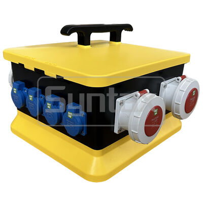 Syntax MZ24 IP67 Waterproof Portable Power Distribution Boards For 63A 400v Three Phase Electrical Supply Outdoors 37.7*34.8*27.7CM