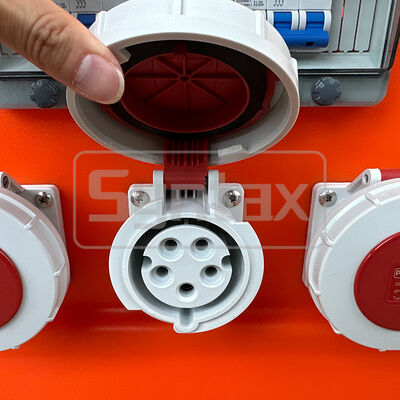 Syntax MK1N 5P 125A IP67 Waterproof Portable Distribution Box HDPE Material Fitted With Inlet and Socket 48*48*48.8CM
