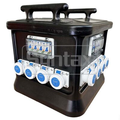 Syntax MK1N 5P 32A IP67 Waterproof Portable Power Distribution Board HDPE Material Fitted With Multi-functional Meter 48*48*48.8CM