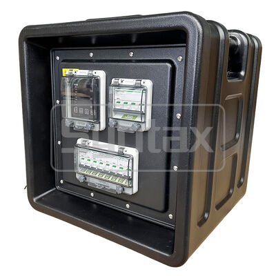 Syntax MD1 Three Phase 5P 32AMP HDPE Portable Distribution Box IP67 Waterproof For Temporary Power 430x380x460mm