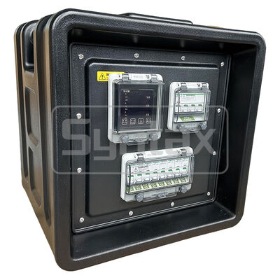 Syntax MD1 Three Phase 5P 32AMP HDPE Portable Distribution Box IP67 Waterproof For Temporary Power 430x380x460mm