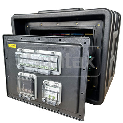 Syntax MD2 5P 63A 400v Three Phase Portable Distribution Boards HDPE IP67 Waterproof With Schneider Breakers for Event Power 530x380x460mm