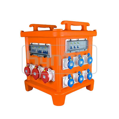 Syntax MK2 Portable Power Distribution Box 125A 3PH 400v Waterproof HDPE Distro Box 46*46*55CM