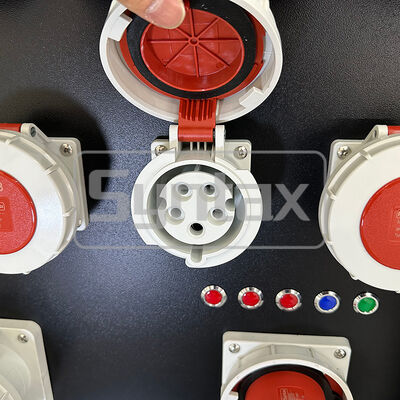 Syntax MD4 Three Phase 63AMP IP67 Waterproof HDPE Portable Power Distribution Board For FIFA Sporting Events In Qatar 630x430x900mm