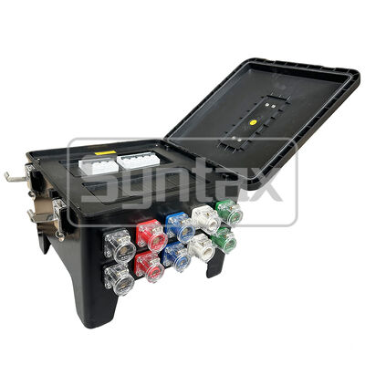 Syntax MP24 IP67 NEMA Waterproof Spider Box Temp Power Supply Electrical Power Distribution Input 200A 120/208V Duplex Receptacle