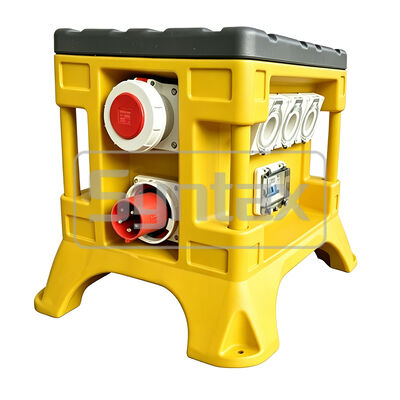 Syntax AU2 5P 63A 400V IP67 Waterproof Portable Distribution Box with HDPE Material for Temporary Power Distribution