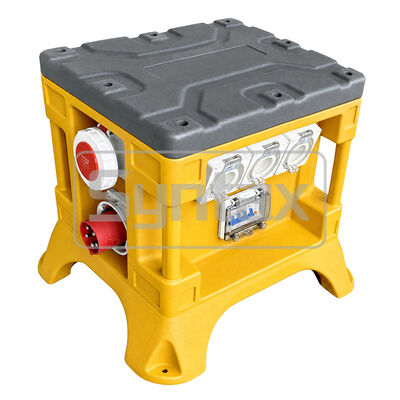 Syntax AU2 5P 63A 400V IP67 Waterproof Portable Distribution Box with HDPE Material for Temporary Power Distribution